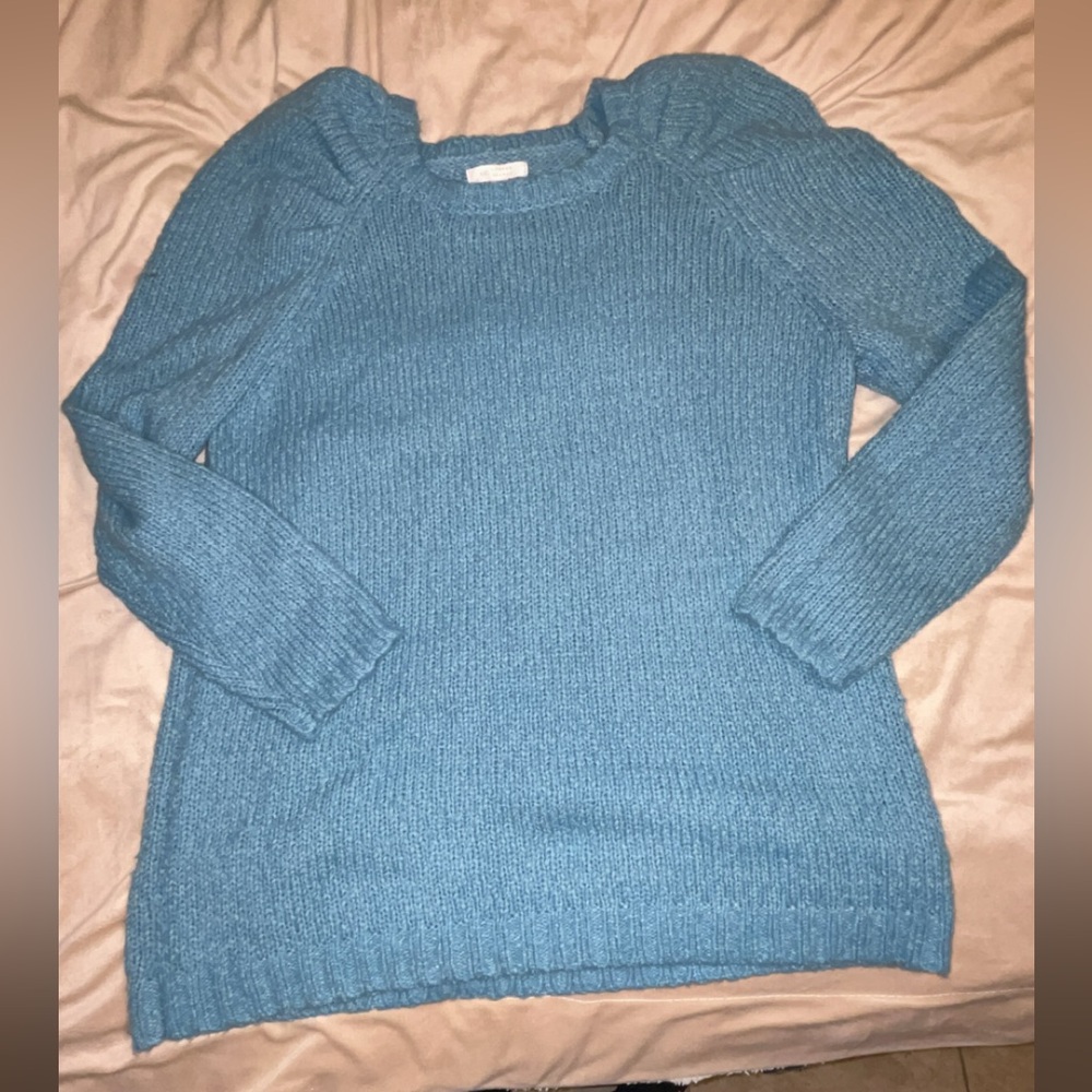 Lauren Conrad Tunic Raglan Puff Knit Sweater Size Large